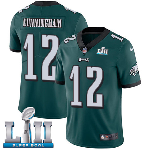 Nike Eagles #12 Randall Cunningham Midnight Green Team Color Super Bowl LII Men's Stitched NFL Vapor Untouchable Limited Jersey